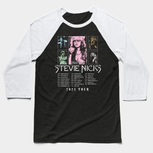 Stevie Nicks Vintage Rock Music 2023 Tour Live in Concert Baseball T-Shirt